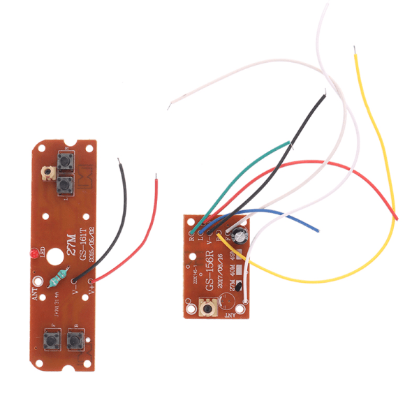 4CH RC Car Remote Control 27MHz Circuit PCB Sender og Rec