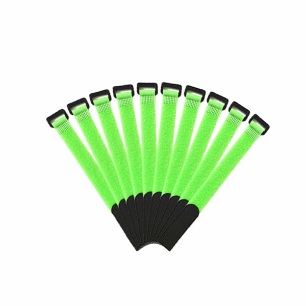 10-Pack gjenbrukbar fiskestang Slipsholder stropp Slyngekrok Fest light green