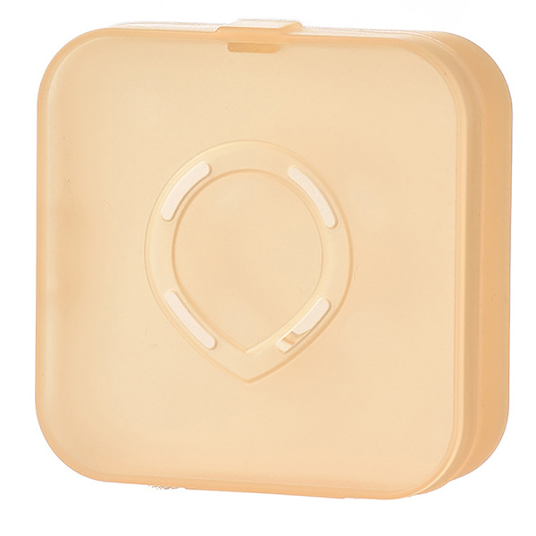 Tom Air Cushion Puff Box Bærbart kosmetisk makeup-etui Contai Yellow