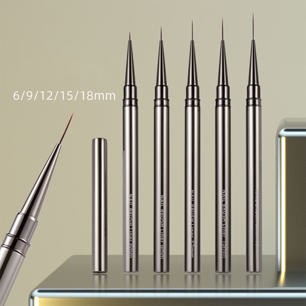 Nail Art Brushes Liner Detailer Striping Brush Gel Polish Manic 9MM