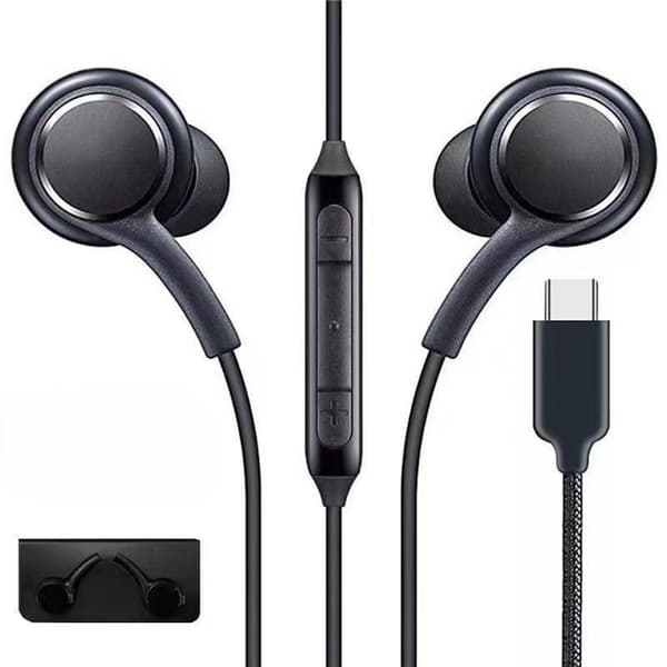 USB-C kablede ørepropper In-Ear hodetelefoner Mikrofon HiFi stereolyd -Fr A3
