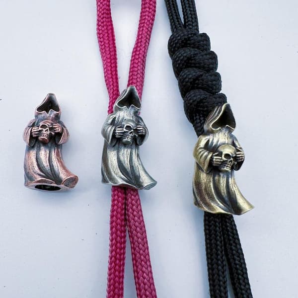 1 st odöd dödskalle mässingspärlor DIY Paracord handvävd snodd A4