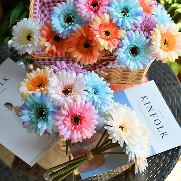 Konstgjorda Gerbera Blommor i Silke A8