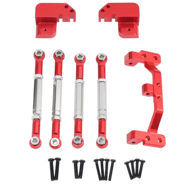 MN82-serien RC-biler Modell Oppgraderingsdeler Bakaksel 4-Link Konvertering Silver