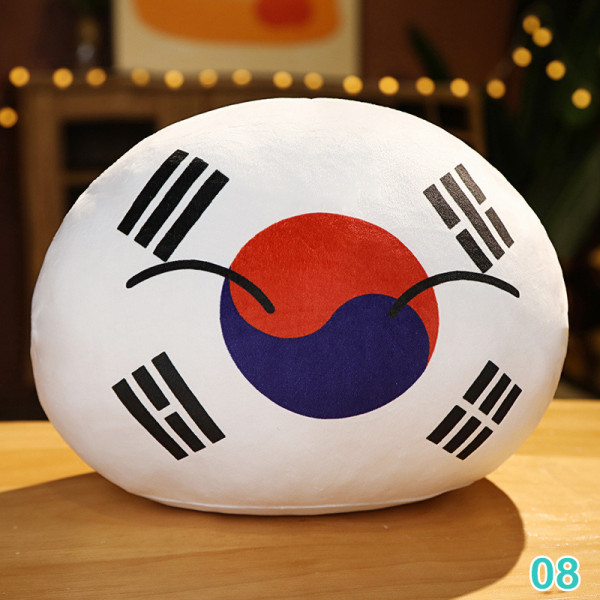 10 cm Country Ball Plysj Leketøy Polandball Anheng Countryball 8(South Korea)