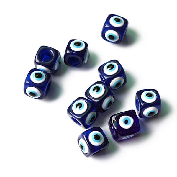 Laadukas Blue Square Resin Eyes Charms DIY Jewelry Decorati