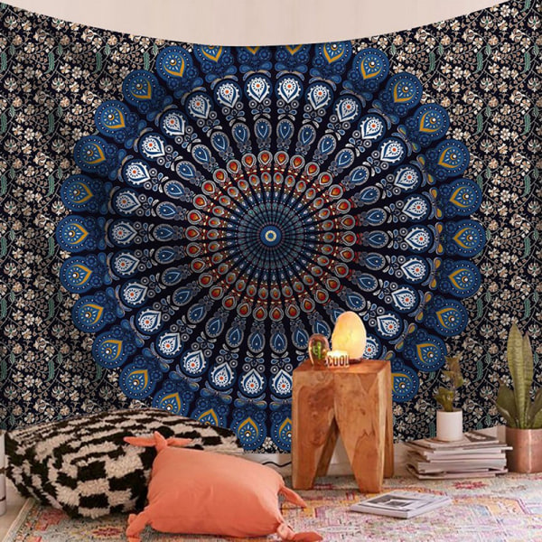 Gobeläng Vägghängande Mandala Hippie Gypsy Överkast Kast Boh 6L