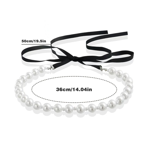 Elegant Black Velvet Ribbon Bowknot Choker Halsband för kvinnor W