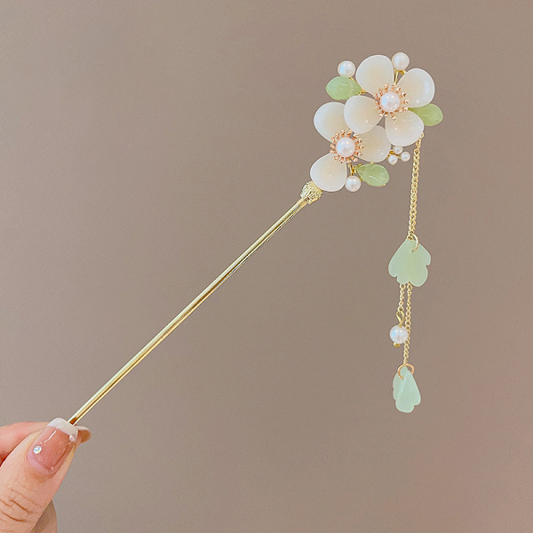 Vintage Flower Fringe Hair Sticks Fashionabla kvinnliga metallhår A1