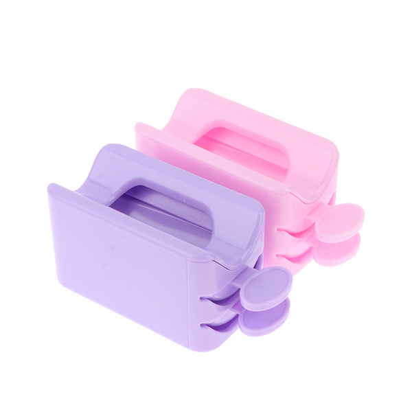 Doppningspulver Återvinningsbricka Nagelglitter Förvaringsbox Manikyr Pink