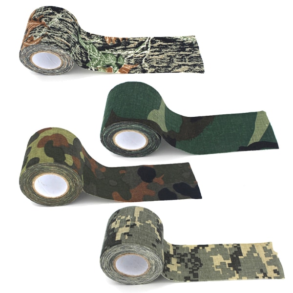 5M Outdoor Air Duct Camouflage Tape Jakt Vattentät Tape Cam brown