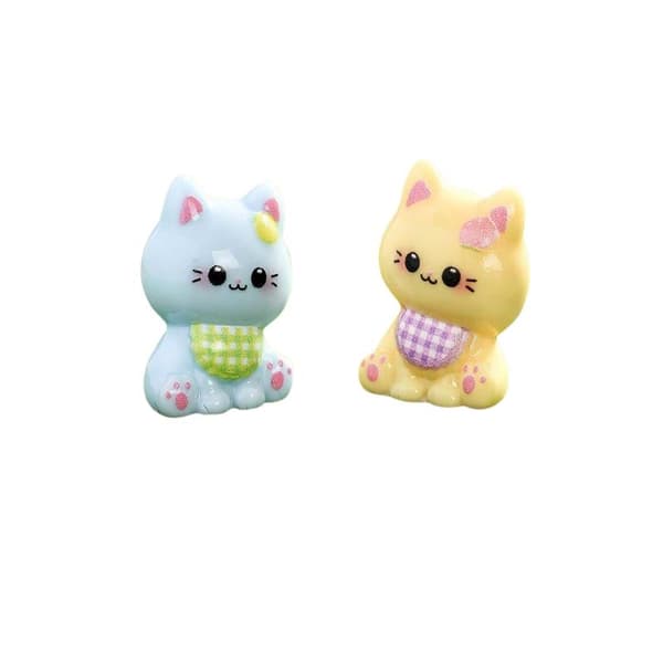 6 kpl hahmoja Mini e Kissa Mikromaisema Käsityöt Koristeet 6pcs