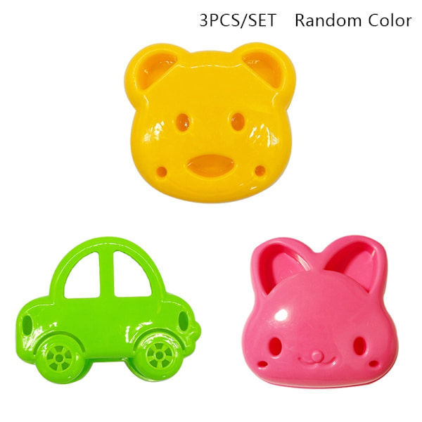 1/3kpl Sandwich ter Mini Cartoon Bear Autoleipä Sandwich ter SET Random Color