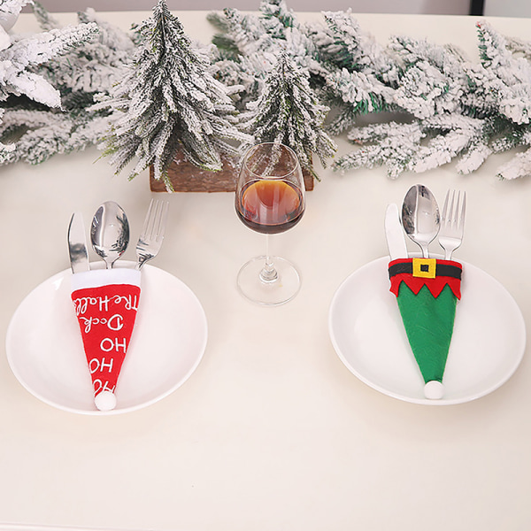 Julen Hjem Middagsbord Dekorasjoner Servise Gaffelholder A2 801e | A2 |  Fyndiq