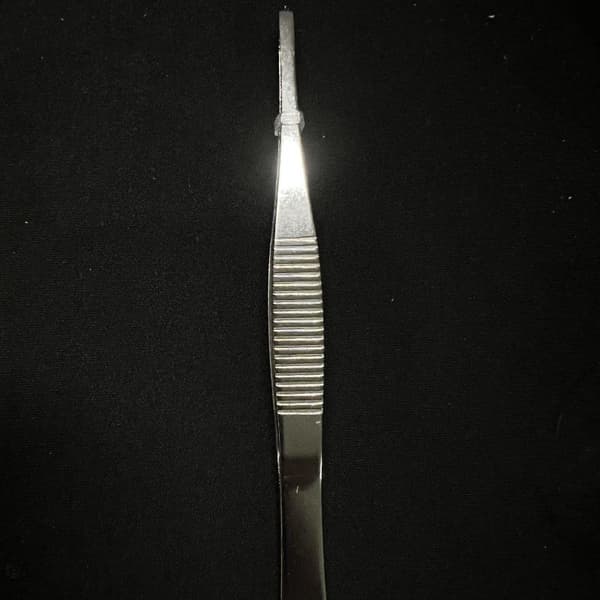 1 stk. tandet pincet præcist greb 125/140 mm manipulere sølv A2
