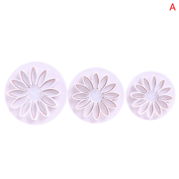 Muoviset Flower Fondant Cake Tools Sugar Craft Plunger ter Bakin A