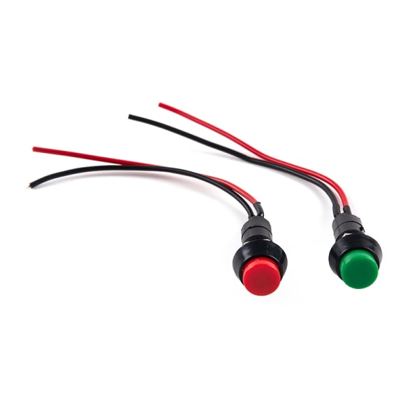 Bil Modifierad Signalhorn Switch Modified Liten Switch Knapp Röd Grön A1