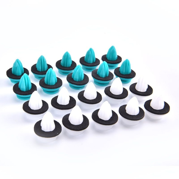 50 stk Universal Auto Fastener Clips Fastholdelse af dørpanel Clips White