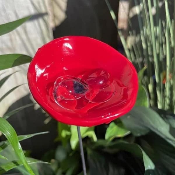 Fargerike Blomsterpinner Bie Drikkevannskopp Stasjon Sommerfugl A11