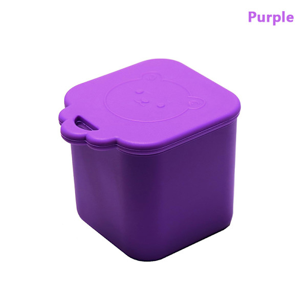 e Silikonlock Salladsdressing Behållare Doppsåskoppar För Purple