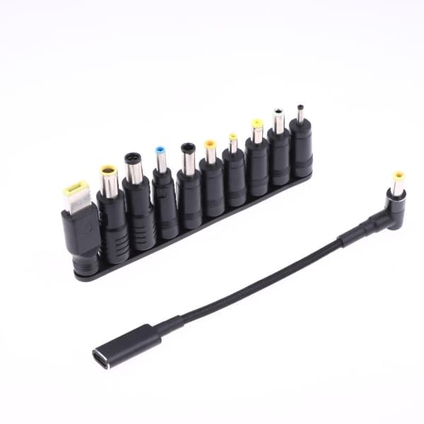 1/10/11 stk 100W USB Type-C universell bærbar lader strømadapter A2