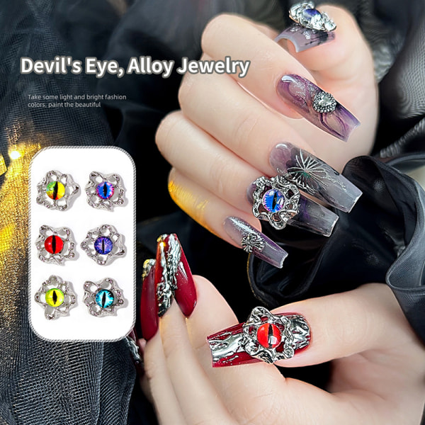 3 STK Evil Eyes Shape Dark Retro Style Hyper Flash Pointed Shape 4