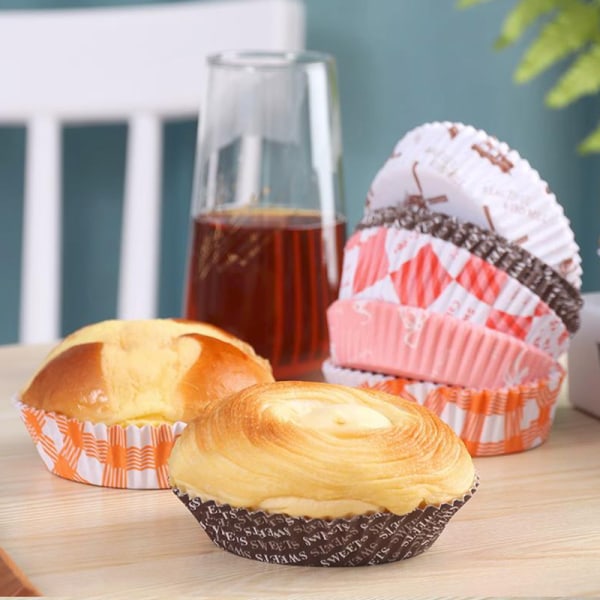 100 Stk Cupcake Papir Liner Kop Muffin Case Bakke Kage Form Bagin G