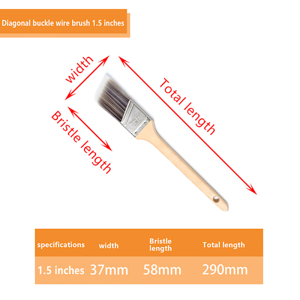 Veggdekorering Maling Printmaking Roller Hand Tool Paint Bru B