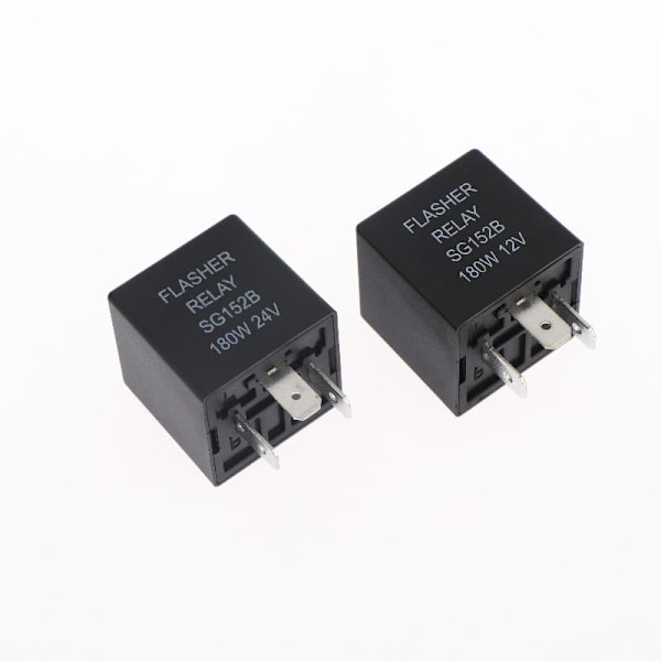 1 sæt bilblinkrelæ til blinklys LED-blinkrelæ 24V without socket