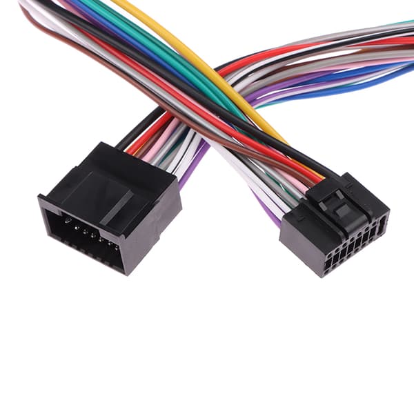 16-benet bilstereoradio ISO ledningsnetsæt Power Speak ACC E
