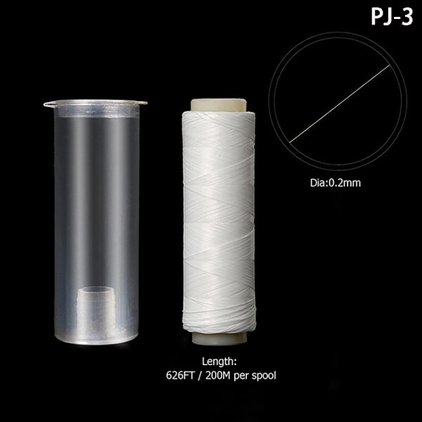 PJ/3/4 høystrekkfast polyester agn Elastisk trådspole Sea Fis PJ-3