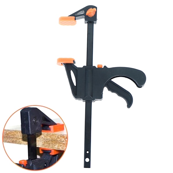 4 tums fast klämma Träbearbetningsstång F Clamp Grip Spärrfrigöring