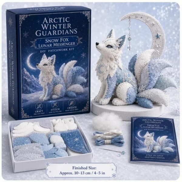 Arctic Winter Guardians DIY Patchwork Kit 3D Udstoppede Dyr Pr A1