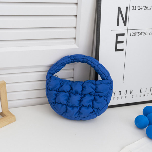 Mode Mini Puffer Tote Bag Elegant telefonväska Key Pouch Simp A10