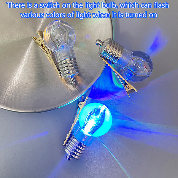 Luminous Light Bulb Hiusneula Creative Bar Dancing Led otsatukka Clip