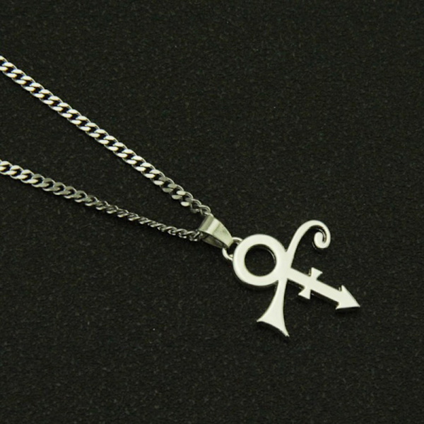 Prince Memorial Symbol Pendant Love Logo Steampunk Stainless St