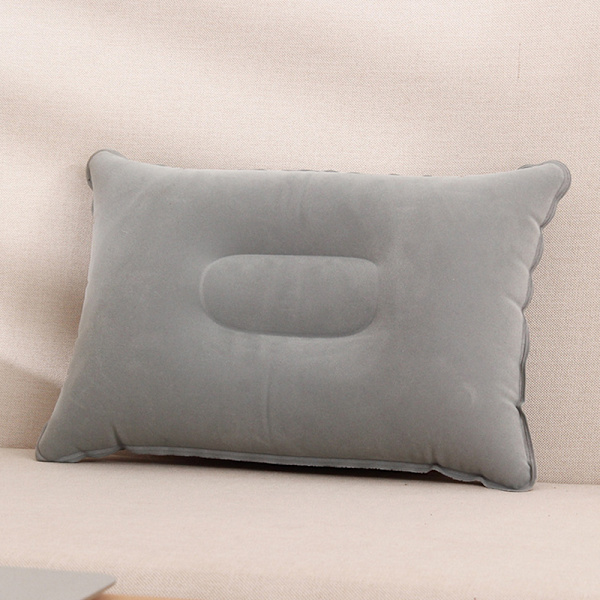 Ultralett oppblåsbar nylon luftpute Camping sovematte ut Gray