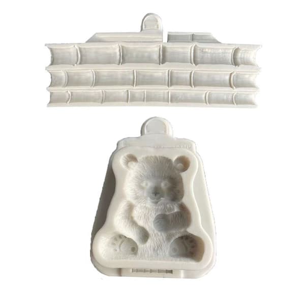 Bambus Panda Form Silikonform Dekorasjon Fondant Kake Chocol A