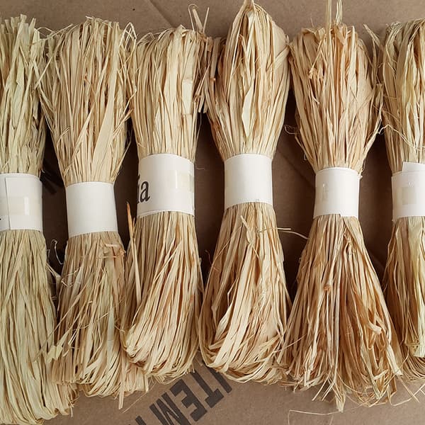 1 stk/sæt raffia naturrør bindehåndværksbånd papirgarn 30g