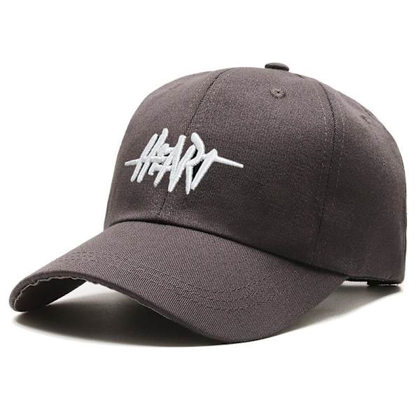 Broderi Brev Höst Vinter Baseball Cap Herr Dam Justerab Gray