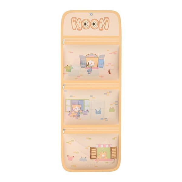 Flerlags opbevaringsnetpose Spar plads Stor kapacitet BH-sok Beige single layer