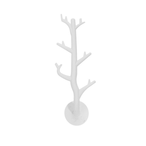 Branch Hook Wall Decor Avaimenpidike Organier Säilytys Tarrakoukut White