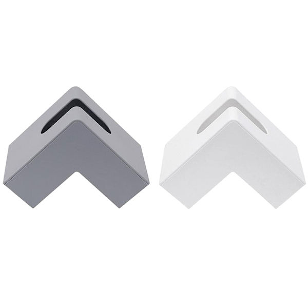Nordic Right Angle Desktop Lautasliina Paperi Säilytyskotelo Case Box Gray