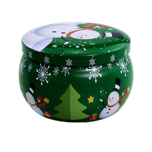 Mini Joulupelti Pyöreä CAN Tuoksuiset Tin Purkit Ca C