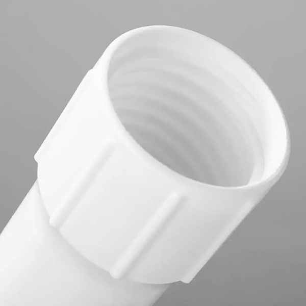 Svømmebassin slangeforbindelse Pool slange endemanchet venstre hånd 38mm White