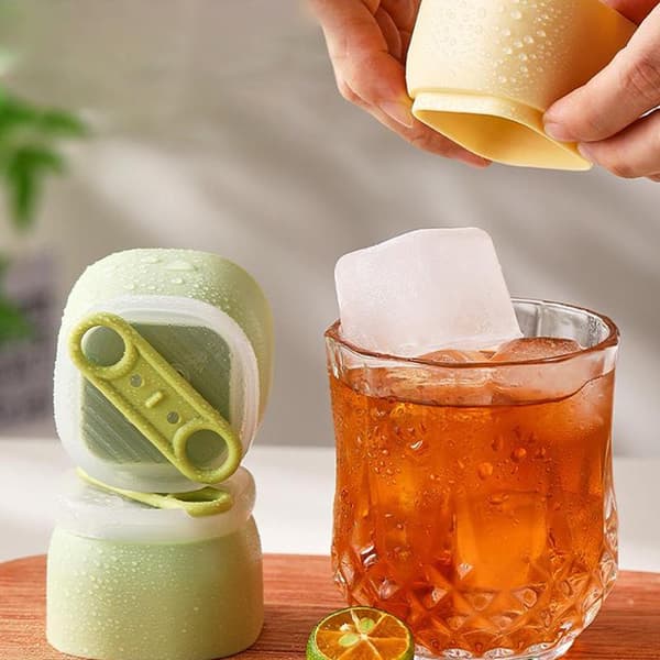 Stor isboldform silikone isterningebakke form DIY isboldmaskine Green