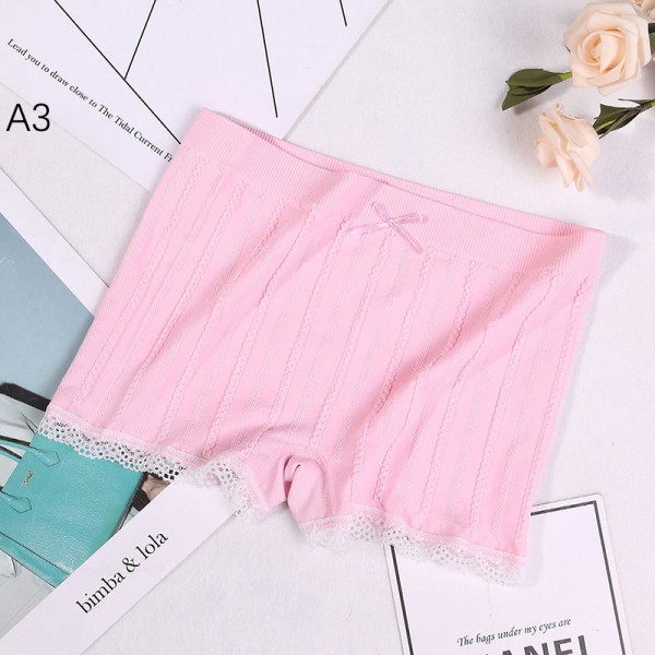 Korte bukser Dame Sexy Seamless Shorts Sikkerhetsbukser for Dr Pink
