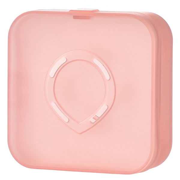 Tom luftkudde Puff Box Portabel kosmetisk case Contai Pink