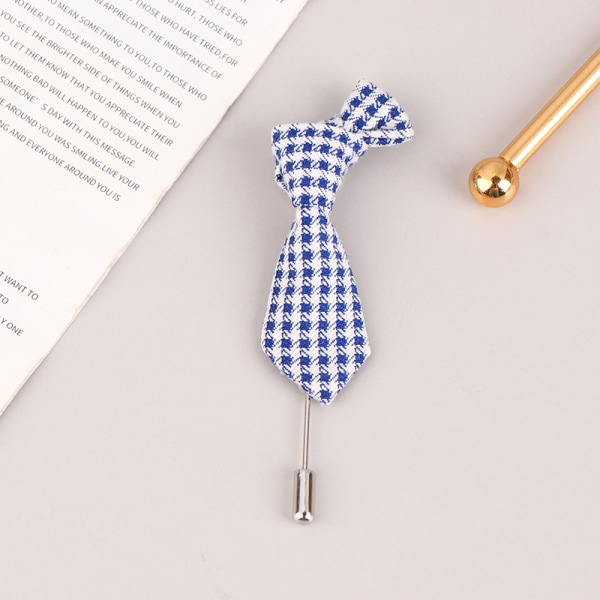 Mini Tie Brosch Pin For Groomsman Bröllop Smycken Tillbehör S D