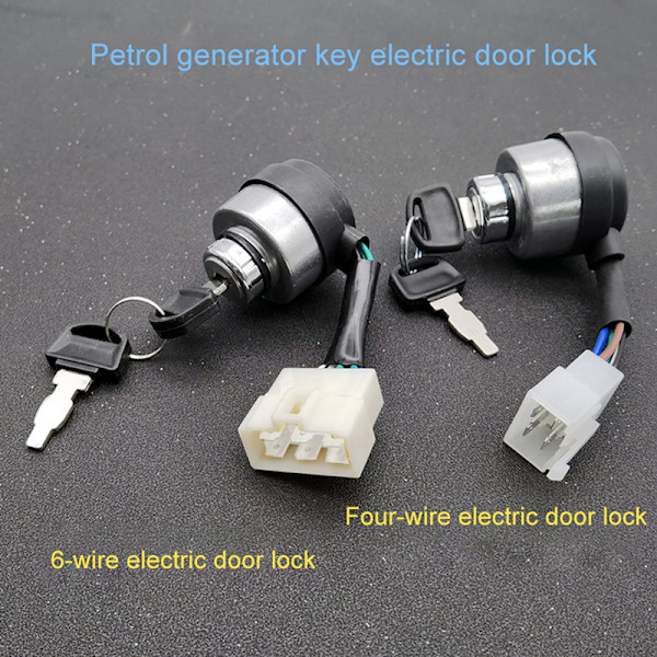 4/6 Wire Way Bensiinigeneraattori Sytytyskäynnistys Avainlukkoyhdistelmä 6 Wire Way Key Lock